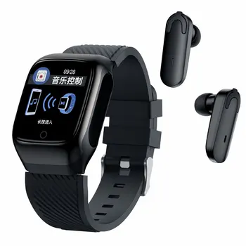 Zapestnica Pametno Gledati Moške dotik Čepkov Z Bluetooth Slušalke Glasbe Fitnes Tracker Krvni Tlak Teči Ura za Android iOS