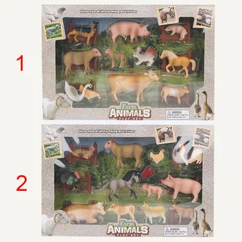 Simulacija Divji živalski Vrt domačih Živali Akcijska Figura, Igrače Model ovc, prašičev raca Otroke, Igre Otroci Igrače Puzzle Igrača Izobraževanje