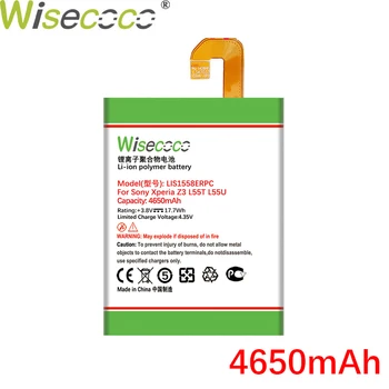 Wisecoco 4650mAh LIS1558ERPC Baterija Za SONY Xperia Z3 L55U D6653 D6603 D6633 D5803 D5833 D6616 D6708 L55T Telefon+Kodo za Sledenje