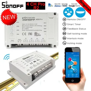 Sonoff Smart Stikalo 4CH R3/ 4CH PRO R3 Wifi Stikalo Modul 4 Banda Wi-Fi DIY Glasovni Nadzor Smart Stikalo Doma Dela Z Alexa