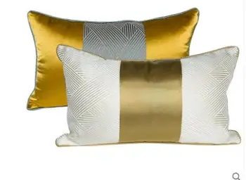Luksuzni golden white ledvenih prevleke kavč nazaj blazine pokrov pasu blazino kritje za naslonjalo v zaprtih prostorih
