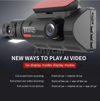 FHD Avto DVR Kamera Dash Cam Dvojno Snemanje Skrite Video Snemalnik Dash Fotoaparat 1080P Night Vision Parkiranje Spremljanje G-senzor DashCam