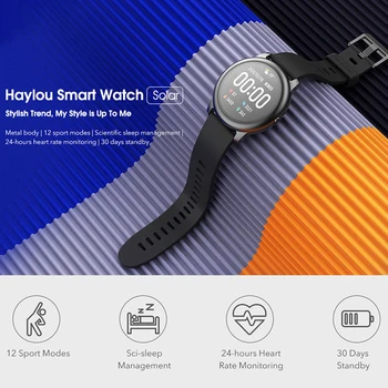 Haylou Sončne Pametno Gledati Srčnega utripa, spremljanje na Prostem teče šport Bluetooth LS05 SmartWatch 1.28 palčni Zaslon Za iOS Android