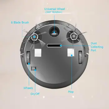 Smart Robot Sesalnik 2020 Upgrated App Remote Control Sesalnik Samodejno Brezžično Večnamensko Pometanje Robot