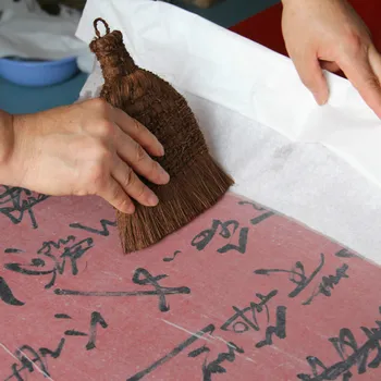 Volna Krtačo Kitajskega Slikarstva Akvarel Slika Volne Ščetinami Slikarski Čopič Prilepite Ročno Montažo Senčenje Skupno Palm Krtačo