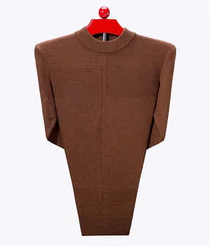 V akciji kozje kašmir debele pletene moških nov modni priložnostne puloverju pulover pol-visok ovratnik barva S/105-3XL/130
