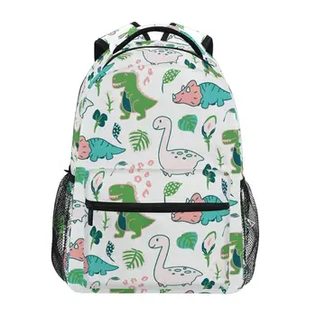 Velika zmogljivost šolsko torbo za najstnice študent torba, Primerna za 8-18 let Dinozaver Natisnjeni Nepremočljiva bagpack knjiga vrečko