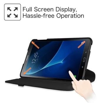 360 Vrtljivo Stojalo Primeru Pokrovček Za Samsung Galaxy Tab A6 10.1 Primeru za Galaxy Tab 10.1 palčni 2016 SM-T580 T585 T587 Tablet Primerih