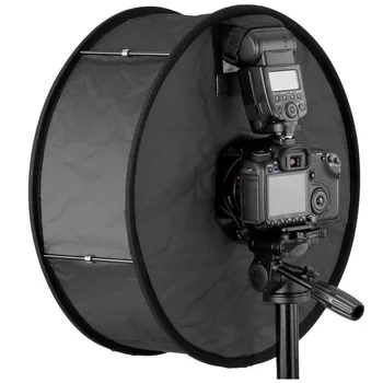 Krog Univerzalne Vrečke Magnetni Obroč Flash Difuzor Mehko Polje 45 cm/18 cm za Makro fotografiranje in Portret v Fotografiji