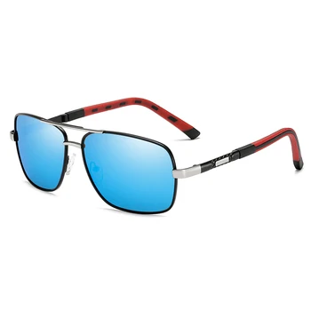 Klasičnih Kvadratnih Polarizirana sončna Očala blagovne Znamke Design Moških Kovinski Premaz Vožnjo sončna Očala Moški UV400 Odtenki Očala Oculos de sol