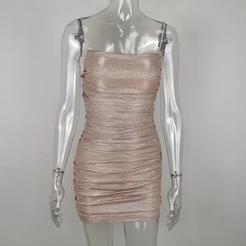 2020 Novo prispeli Moda Vroče prodajo Žensk Ročno vdelan diamant poletje zunanje trgovine bleščice slim seksi obleko