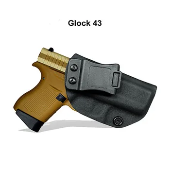 Taktično IWB KYDEX Pištolo Tulec, Glock 43 Glock 43X Airsoft Pištolo Tok Znotraj Skriti Nosijo Pištolo Primeru Lovski Pribor