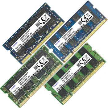 KABURESI 4GB(2x2GB) DDR2 2GB 800MHZ 667MHZ 200pin Prenosni Pomnilnik ram 2x Dual-channel PC2-6400 PC2-5300 Notesnike SODIMM RAM za 1,8 v