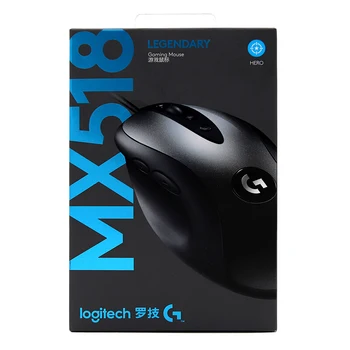 Logitech Original MX518 LEGENDARNI Gaming Miška 16000DPI JUNAK Senzor za PC Gaming overwatch PUBG Miško Igralec Classic, ki so Prerojeni