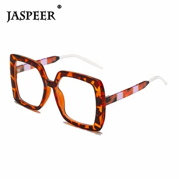 JASPEER Moda Oversize Kvadratnih Očala Okvirji Ženske Luksuzne blagovne Znamke Oblikovalec Jasno, Leče Očala Moških Debel Velik Okvirji za Očala