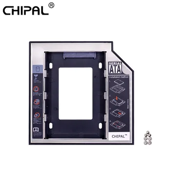 10pcs CHIPAL Aluminija Optibay 2nd HDD Caddy Adapter 12,7 mm SATA 3.0 2.5