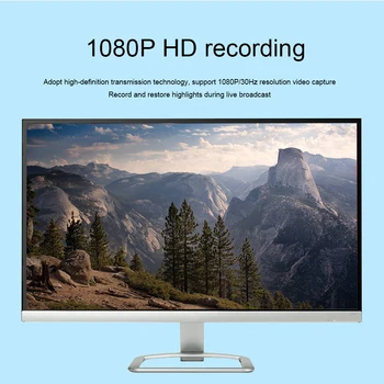 1080P 60fps Aluminij Zlitine Mic Avdio Video Card Pogona Brezplačno 4K USB2.0 Kompakten Živo Televizijska Snemanja