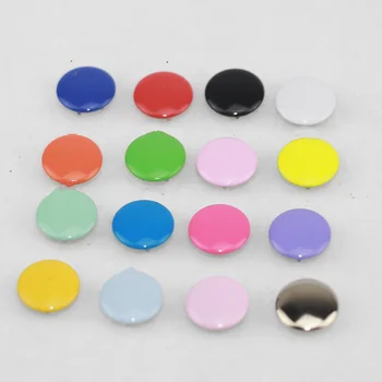 100sets/lot 4 del gumbi 10 mm multicolor 16 barv vile snap gumbi fastenerd pritisnite stud gumbi za otroška oblačila FP053