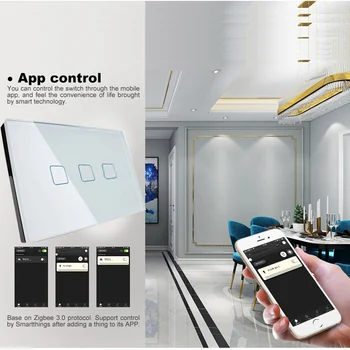 Tuya(Smart Life) Zigbee daljinski upravljalnik Smart Stikalo touch Stikalo compatiable z Alexa in Google dom za pametni dom