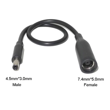 DC Napajalni Kabel / Kabel, Polnilnik Prenosni Adapter 7.4*5,0 mm Ženski 4.5*3,0 mm Centralne Pin Moški Vtič Priključek za Dell Prenosnik