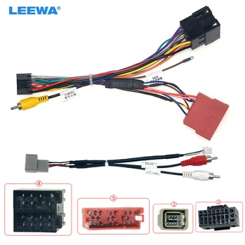 LEEWA Avto 16pin Avdio kabli Pas Z USB Kabel Za Lada Vesta Poprodajnem Stereo Namestitvi Žice Adapter #CA6768