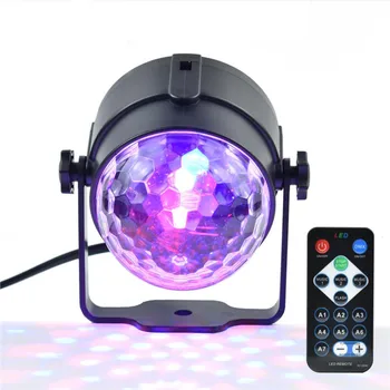 Obračanje dj Disco Krogla Crystal Magic 2020 Velikonočni RGB LED Luči, Glasbe Stranka Domov KTV DJ Mešalna Miza Klub Bar Dekor Razsvetljavo