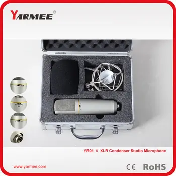 YARMEE YR01 Profesionalni Ročni XLR Studio Kondenzator Mikrofon za Snemanje s 3 Smer Petje,Snemanje,Oddajanje