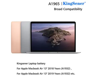 KingSener 11.40 V 4379mAh A1965 Laptop Baterija Za Apple MacBook Air 13