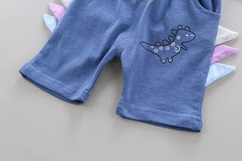Otrok Fantje Kompleti Oblačil 2020 Poletje Fante Oblačila Baby Dinozaver T-majica+Hlače 2pcs Obleke Obleke Otroci Trenirko 1 2 3 4 Leto