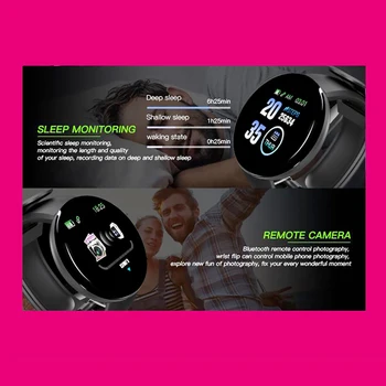 Pametno Gledati Moške Fantje Dekleta Pametna Zapestnica Srčni Utrip, Krvni Tlak Ženske Bluetooth Smartwatch Fitnes Tracker Zdravje Manžeta