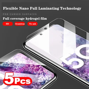 5Pcs Hydrogel Film za Samsung Galaxy A51 A71 S7 Rob M31 Zaslon Protektorstvo Note Samsung 20 Ultra Mehka Film A51 A71 Note20 Ultra