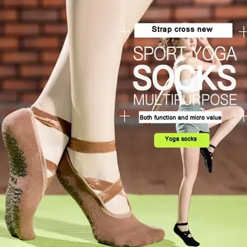 Ženske Visoke Kakovosti Povoj Joga Nogavice Anti-Slip Quick-Dry Dušenje Pilates Balet Nogavice Za Ženske Bombažne Nogavice EU 35-40
