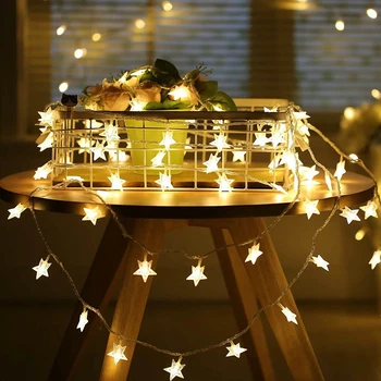 10M 100leds 110V/220V Star Niz LED Lučke za Božič Garland Stranko Poroko Ramadana Dekoracijo Božični praznik Luči Pravljice