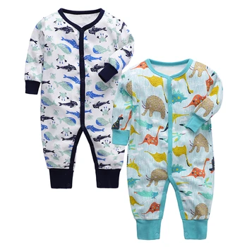 Novorojenček Oblačila Baby Jumpsuit za Malčke Spalnik bombaž 3 6 9 12 18 24 Mesecev, Otroška Oblačila