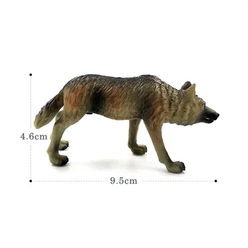 Simulacija gozdnih Živali model Volk Ovce slika pravljice vrt plastično Dekoracijo izobraževalne igrače, figurice kip Darilo Za Otroke