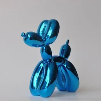 Modra Metalik VELIKOSTI Balon Pes Figur Kip Ameriških Pop Art Craft Ornament Smolo Obrti Ljubezen Darilo , Nov Prihod