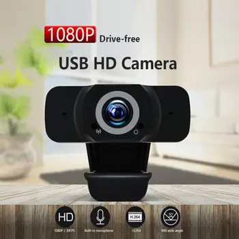 Webcam 1080P, HDWeb Kamere imajo Vgrajen Mikrofon, HD 1920 X 1080p USB Plug N Play Web Cam, Široki Video