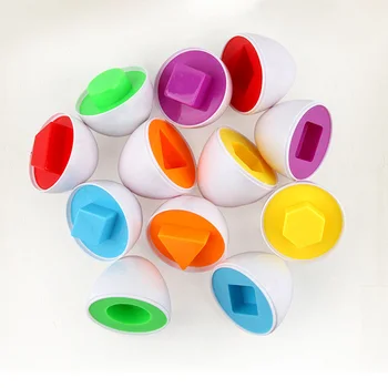 6Pcs/Set Twisted Jajce Igrače Zgodnje Izobraževanje Matematiko Igrača Mešane Oblike Naključno Barvo Otrok Lepo Darila Jajce Tekmo Igrače Set