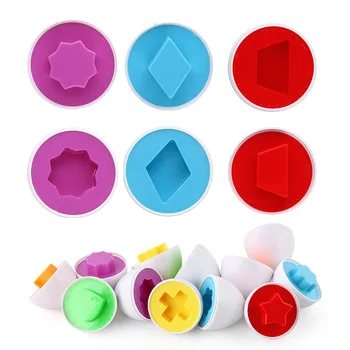6Pcs/Set Twisted Jajce Igrače Zgodnje Izobraževanje Matematiko Igrača Mešane Oblike Naključno Barvo Otrok Lepo Darila Jajce Tekmo Igrače Set