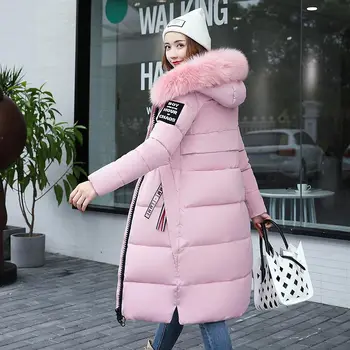 Ženske jakna parkas 2021 moda trdna zadrgo zimsko žensko jakno plašč plus velikost toplo bombaž pozimi osnovne jakna ženske parkas