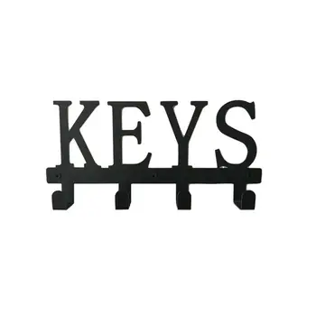 Retro Wall-mounted Keychain Stena slovenščina Ključ, Položeni Moda Trajen Kovinski Oblačila Kavljem Obešalnik Za Obešanje Oblačil Keychains