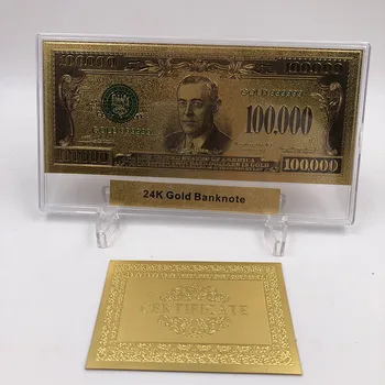 ZDA 1 milijard Zlatih Bankovcev Currenc Dolar Zlato Bankovcev Valuti Bill papirnati Denar Kovanec Medaljo 24k Združene države Amerike