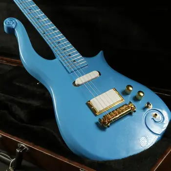 Instock modra princ električna kitara zlato strojne opreme nastavite v skupnih korejski headmachine guranteed kakovosti brezplačna dostava