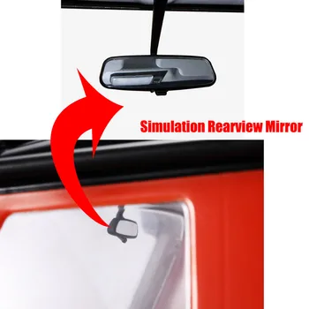 Simulacija Rearview Mirror Za Traxxas TRX4 1/10 RC Znotraj Ogledalo Dekoracijo Visoko Kakovost RC Avto Deli