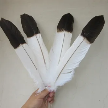 Debelo 5 kos prestrašiti Naravnih veliki beli orel rep perje 40-45cm/16-18-inch Orel Perja Dekorativni diy Nakit dodatki