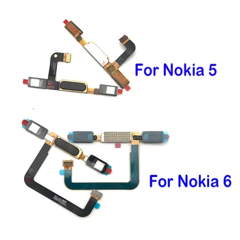 Nov Dom Gumb Senzor Prstnih Gumb Flex Kabel Trak Za Nokia 6 / 5 Zamenjava Del