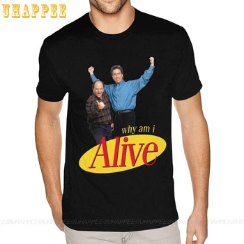 Oversize Seinfeld TV Show, T-Majice Men Kul Kratek Rokav Bombaž Klasičnih T-Shirt 1980 Oblačila