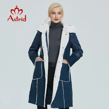2019 Astrid nova zimska jakna ženske plus velikost parka suknjič trdna usnjenih oblačil žensk zimski plašč AM-2082