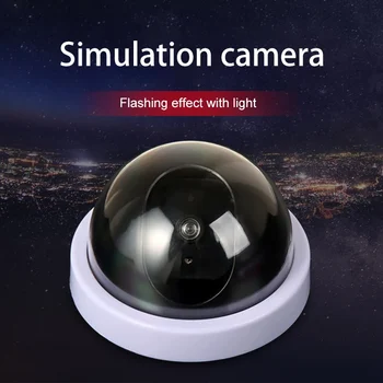 Simulirani Varnostne Kamere Ponarejenega Varnostnih Dome Kamera z Bliskavico LED Svetlobo Bele Barve Simulacijo Min Kamere, vroče