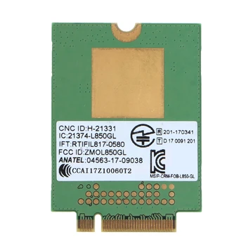 4G LTE Brezžični Modul L850-GL M. 2 Sim FRU 01AX792 za Thinkpad Ogljikovih Gen6 X280 T580 T480s L480 X1 Joga Gen 3